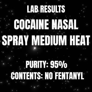 COCAINE NASAL SPRAY – MEDIUM HEAT – LAB RESULTS