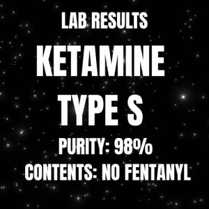 KETAMINE TYPE S LAB RESULTS