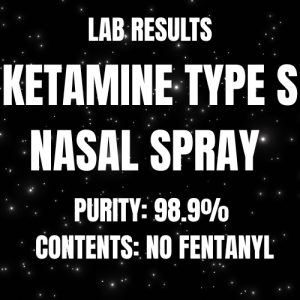 KETAMINE TYPE S NASAL SPRAY LAB RESULTS