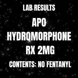 APO Hydromorphone Rx – 2mgLAB RESULTS