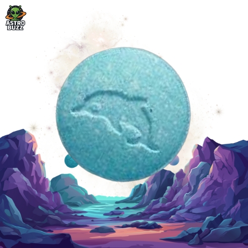 MDMA Blue Dolphin Pressed Pill