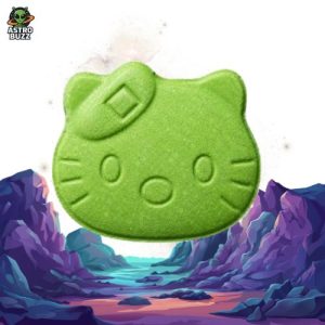 Green Hello Kitty Pressed Pill