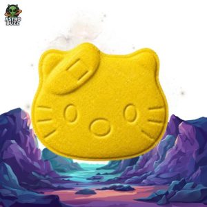 Yellow Hello Kitty Pressed Pill